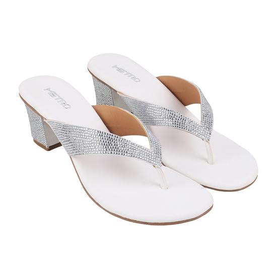 Women White Casual Slip Ons