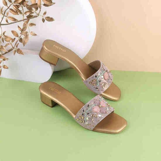 Women Antic-gold Party Slides