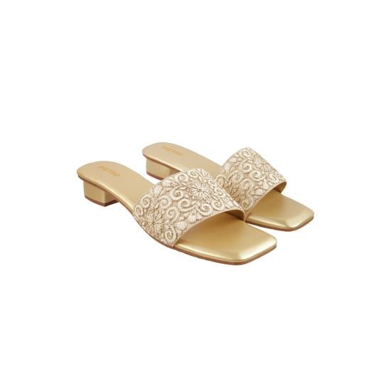 Women Gold Party Slides