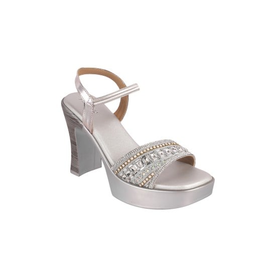 Women Silver Party Sandals