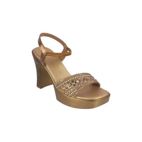 Women Antique-Gold Party Sandals