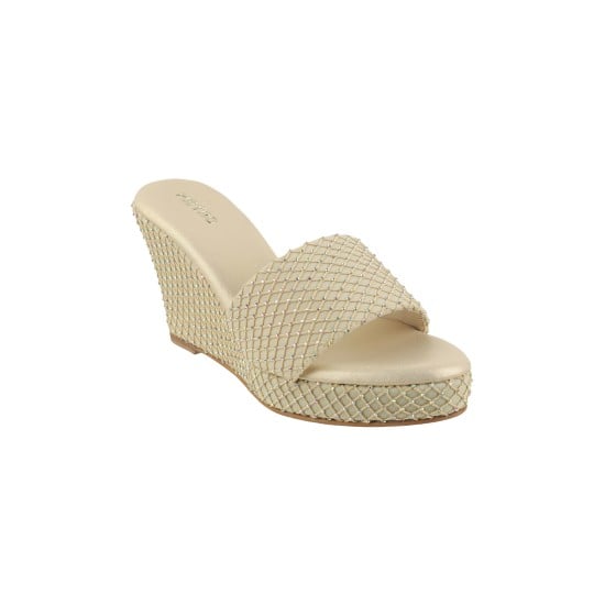 Women Rose-gold Wedding Slippers