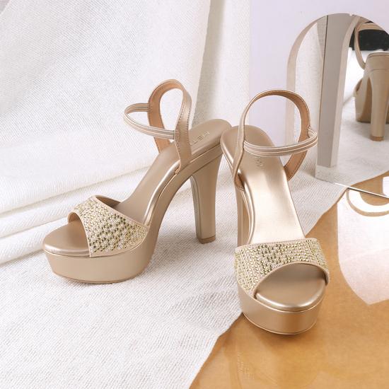 Women Gold Party Sandals