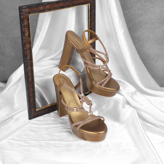 Women Antic-gold Party Sandals