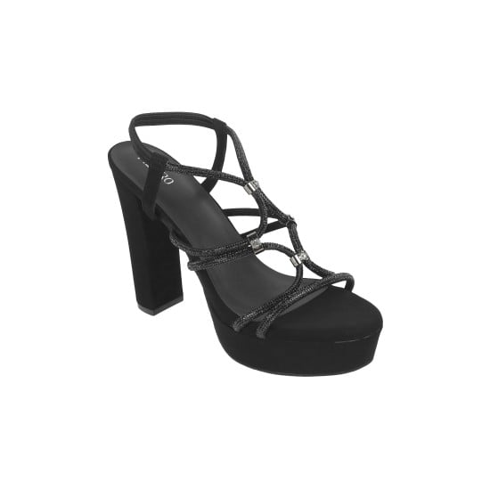 Women Black Party Sandals