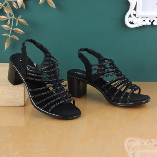 Women Black Party Sandals
