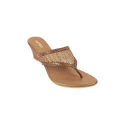 Women Gold Party Slippers
