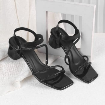 Walkway Women Black Party Sandals(SKU: 35-1584-11-37)