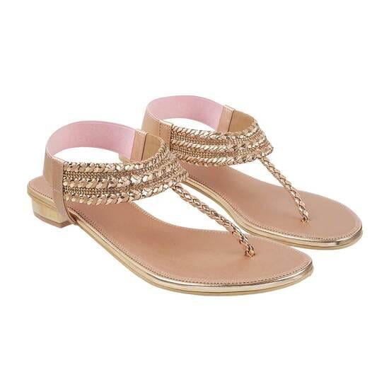 Women Pink Ethnic Sandals