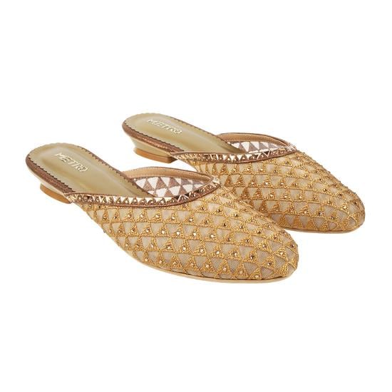 Women Yellow Wedding Slip Ons