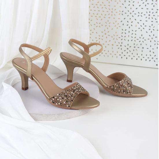 Women Antic-gold Casual Sandals