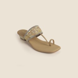 Women Yellow Ethnic Slip Ons