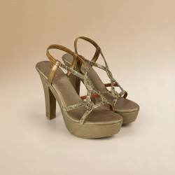 Women Antic-gold Party Sandals