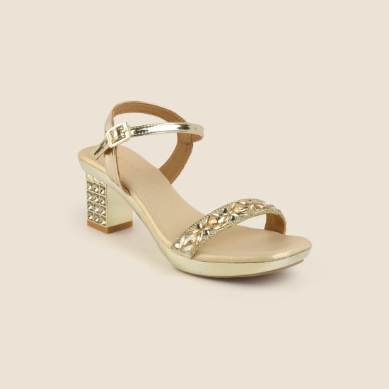 Women Gold Party Sandals