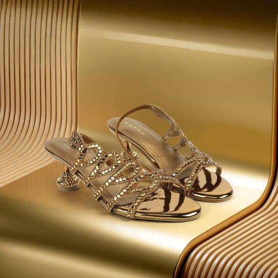 Women Antic-gold Wedding Sandals