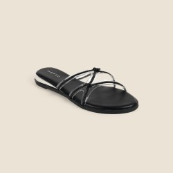 Women Black Casual Slip Ons