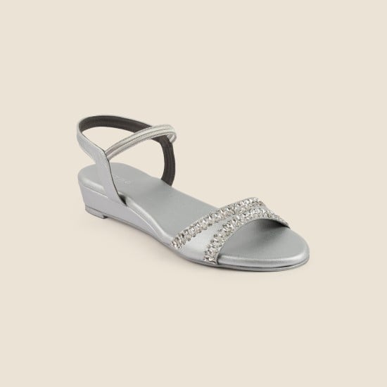 Women Silver Party Sandals