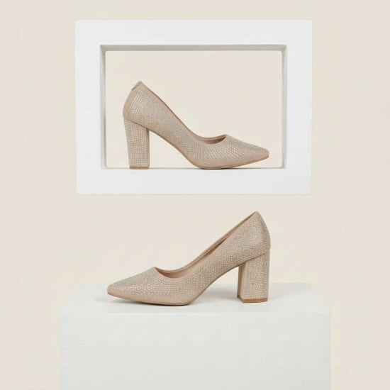 Women Beige Party Pumps