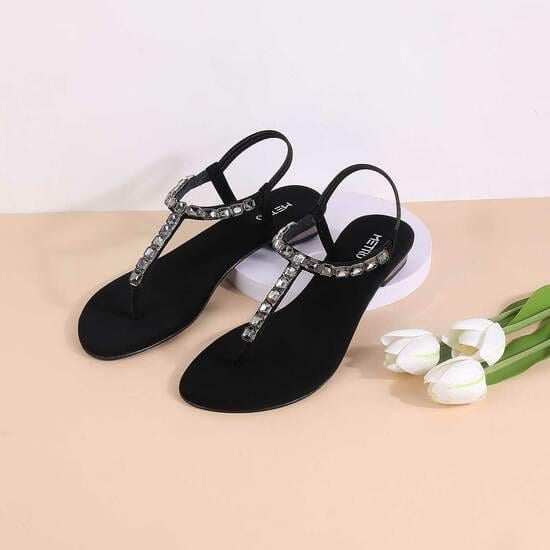 Women Black Party Sandals