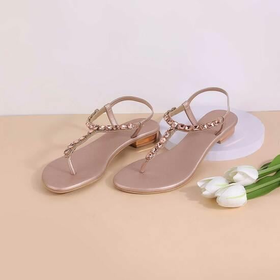 Women Rose-Gold Party Sandals