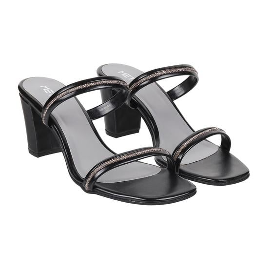 Women Black Party Sandals