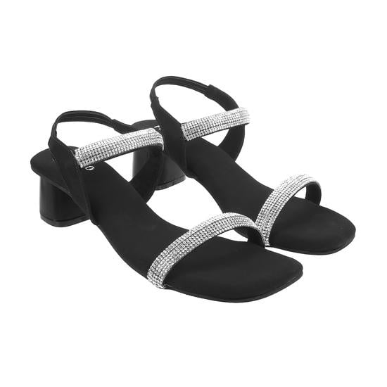 Women Black Party Sandals