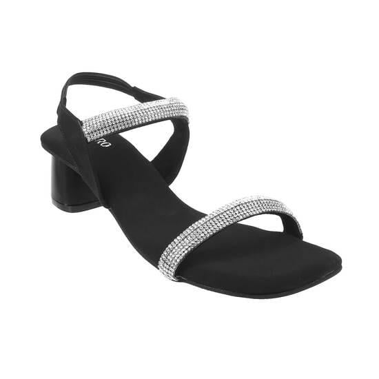 Women Black Party Sandals