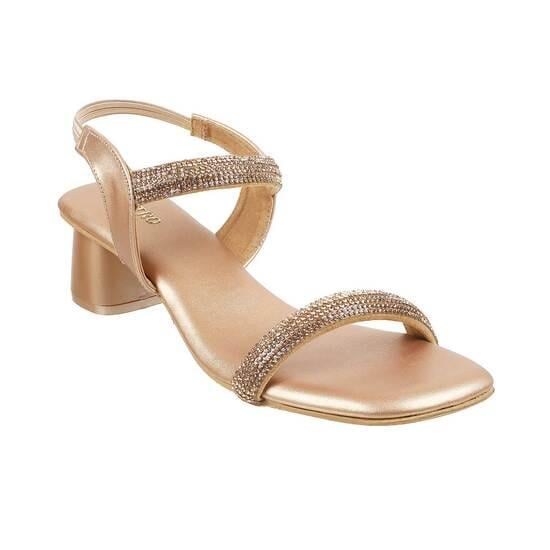 Women Rose-Gold Party Sandals