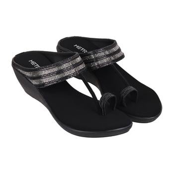 Metro Women Black Casual Slip Ons(SKU: 35-354-11-37)