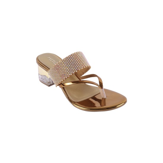 Women Antic-gold Ethnic Slip Ons