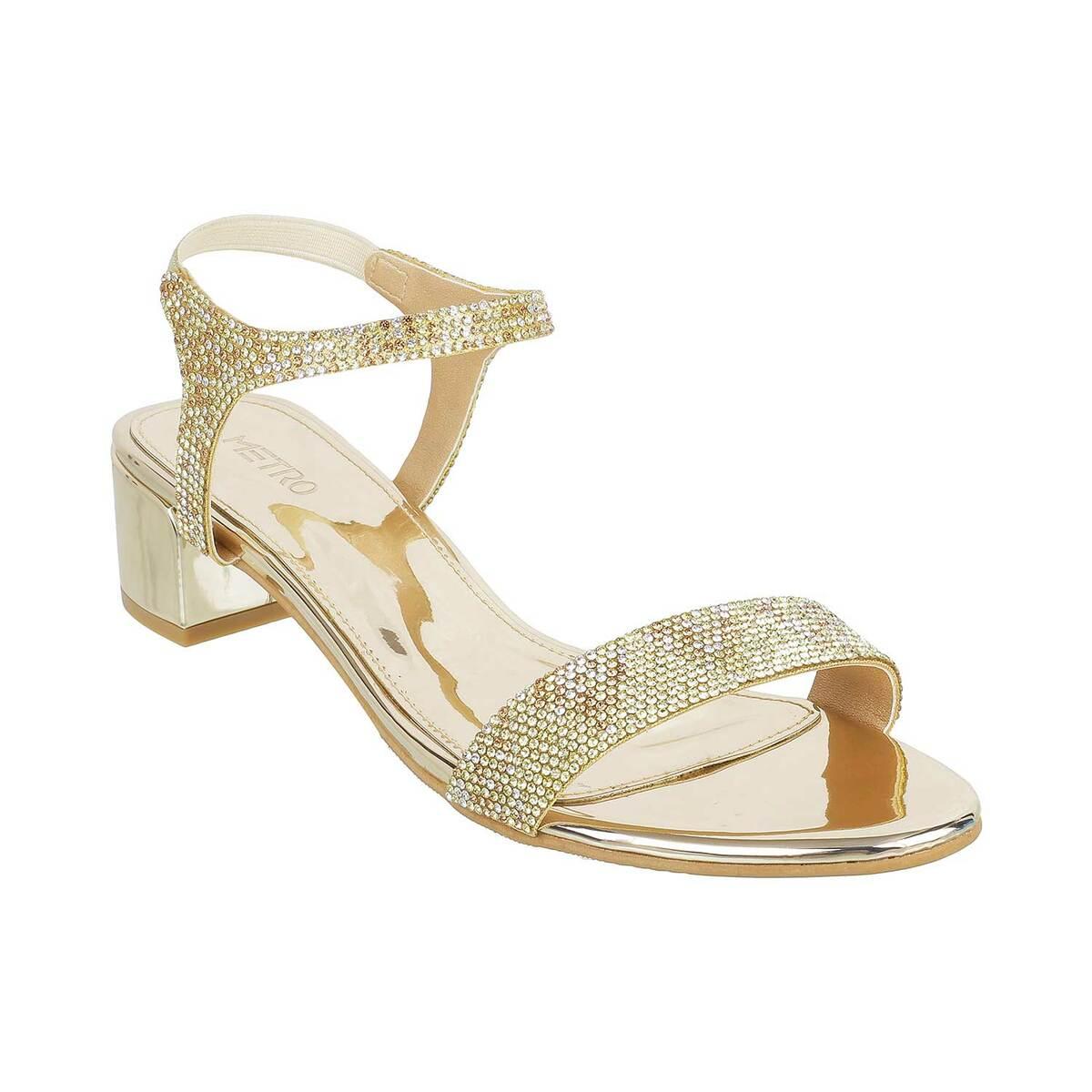 Aliz Footwear Women Gold Heels - Buy Aliz Footwear Women Gold Heels Online  at Best Price - Shop Online for Footwears in India | Flipkart.com