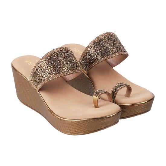Women Yellow Party Slip Ons