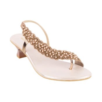 Walkway Women Rose-gold Party Sandals(SKU: 35-4564-22-38)