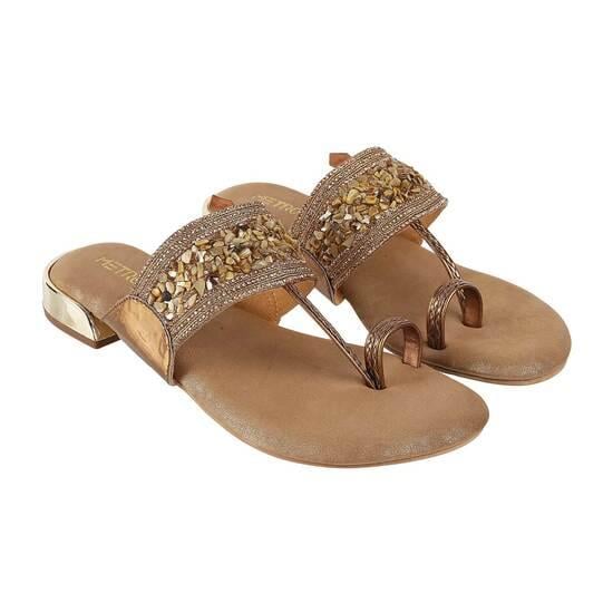 Women Yellow Ethnic Slip Ons