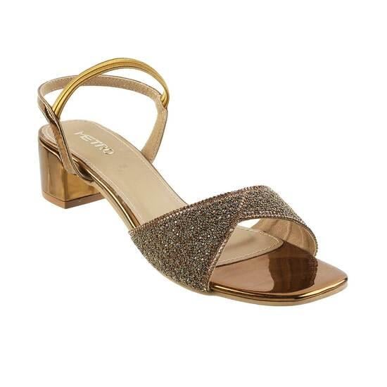 Women Antic-gold Party Sandals