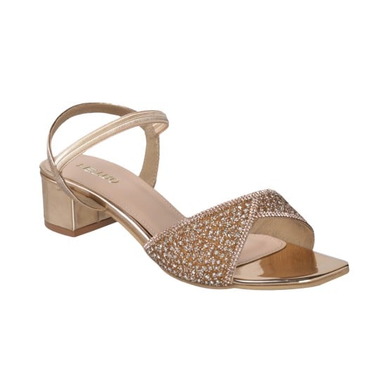 Women Rose-gold Party Sandals