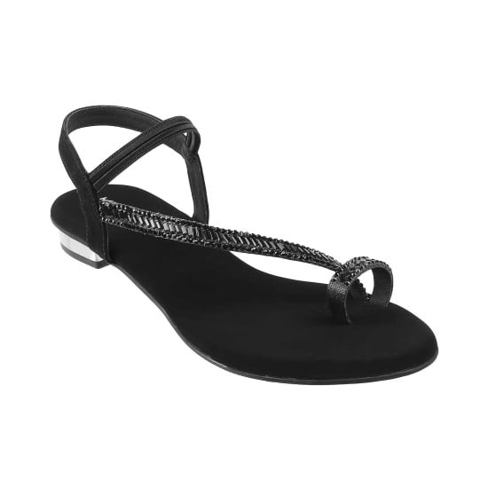 Women Black Party Sandals