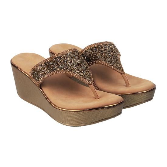 Women Yellow Party Slip Ons