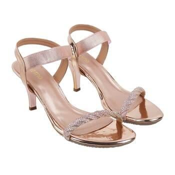 Metro Women Gold Party Sandals(SKU: 35-4759-52-40)