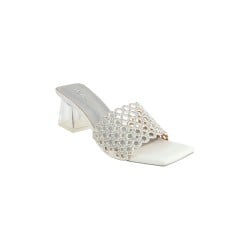 Women Silver Wedding Slippers