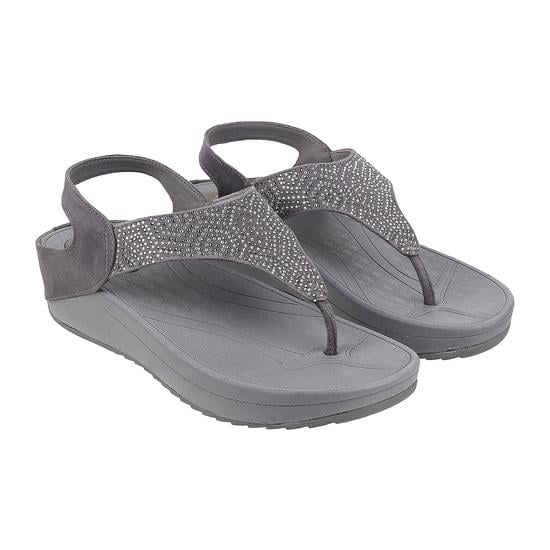 Women Grey Casual Sandals