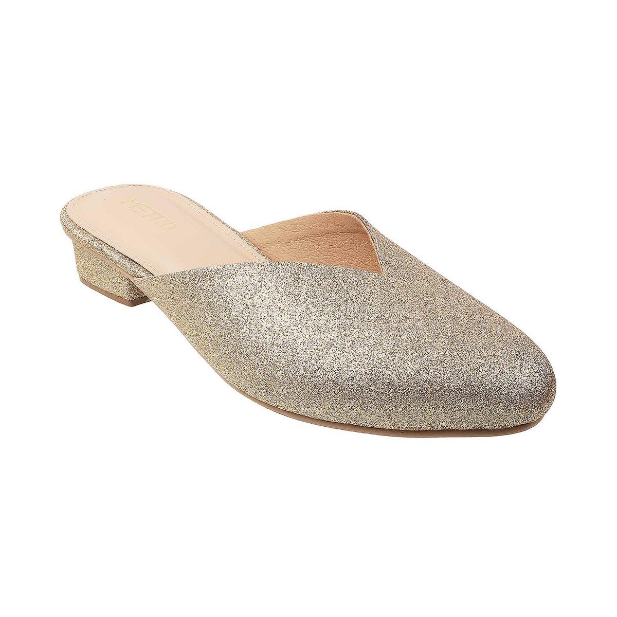 Buy Women Grey Ethnic Slip Ons Online