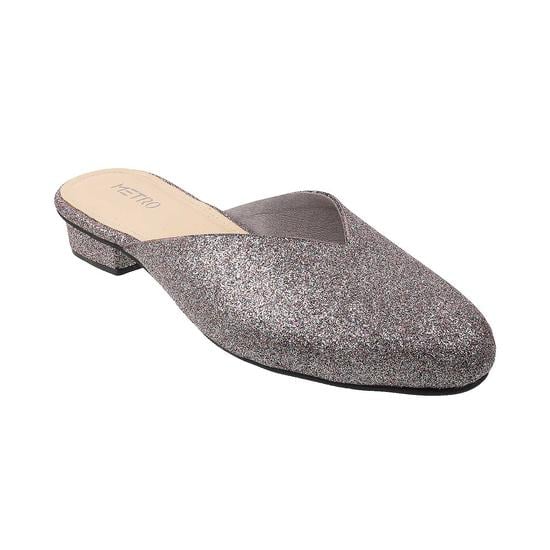 Women Black Ethnic Slip Ons