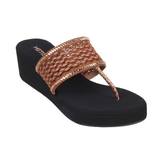 Women Yellow Ethnic Slip Ons