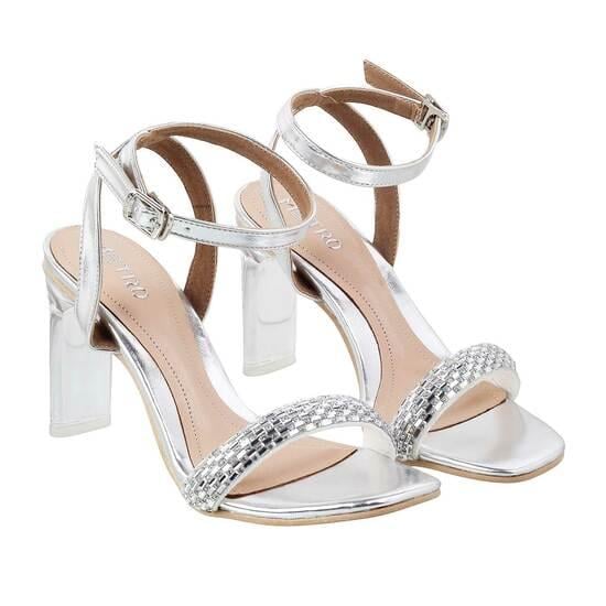 Women Silver Party Sandals