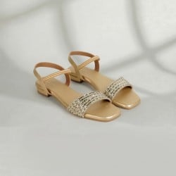 Women Gold Casual Sandals