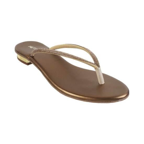 Women Antic-gold Casual Slippers