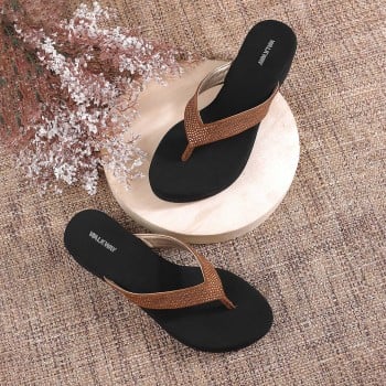 Walkway Women Antic-gold Casual Slip Ons(SKU: 35-5001-28-38)