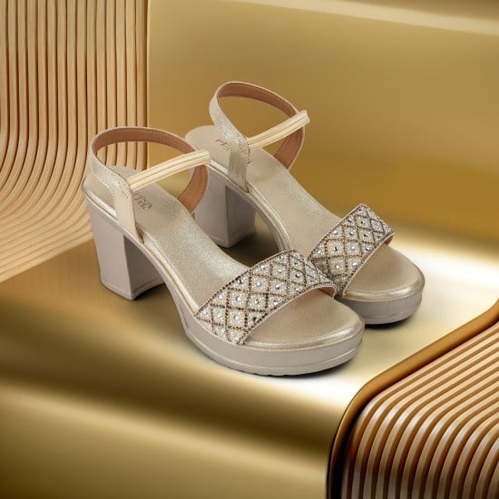 Women Gold Party Sandals