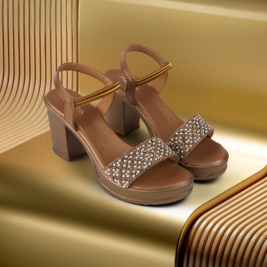 Women Antic-gold Party Sandals